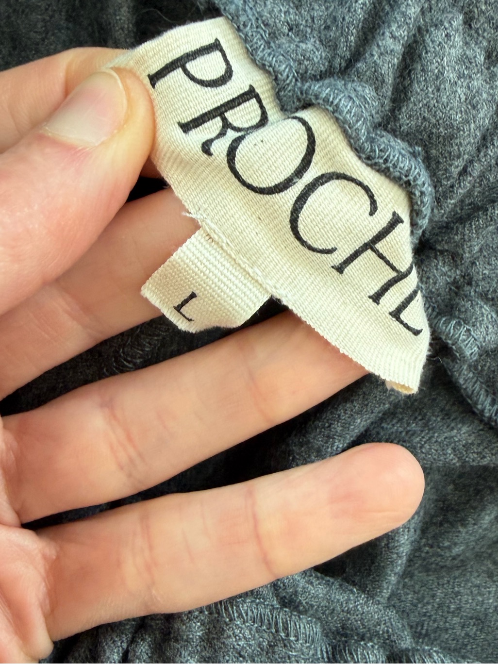 Proche 100% Wool Sunday Cargo Pants Gray Size Large Vguc — image 6 of 7